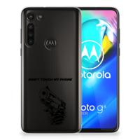 Motorola Moto G8 Power Silicone-hoesje Gun Don't Touch My Phone