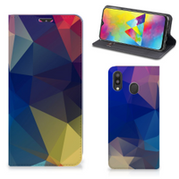 Samsung Galaxy M20 Stand Case Polygon Dark