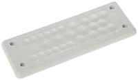 Trelleborg MH-24 F27-1 LIGHT GREY UL94 V-0 IP65 | TPE | Schroefdoorvoerplaat TPE grijs 1 stuk