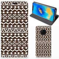 Huawei Mate 20 Pro Hoesje met Magneet Aztec Brown