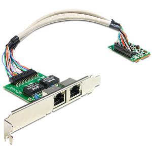 DeLOCK DeLOCK Mini PCIe I/O PCIe full size 2 x Gigabit LAN