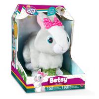 IMC speelgoedkonijn Betsy meisjes 21 x 29 cm pluche grijs/wit