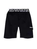 Versace Kids short cargo à taille Greca - Bleu - thumbnail