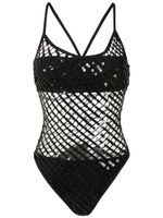 Amir Slama maillot de bain brodé de sequins - Noir - thumbnail