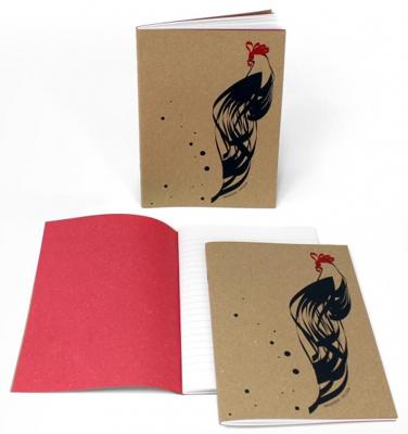 Arbos schrift kip leren kaft lichtbruin 15x21 cm