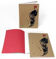 Arbos schrift kip leren kaft lichtbruin 15x21 cm