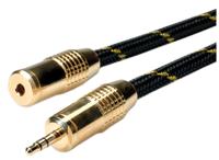 ROLINE GOLD 3,5 mm audio verlengkabel M/F, Retail Blister, 5 m