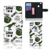 Telefoonhoesje met Pasjes voor Huawei P10 Lite Dinosaurus