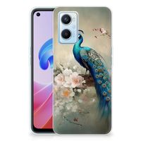 TPU Hoesje voor OPPO A96 | OPPO A76 Vintage Pauwen