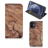 iPhone 12 Mini Book Wallet Case Tree Trunk - thumbnail