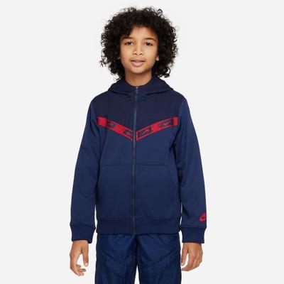 Nike Hoodie NSW Repeat - Navy/Rood Kinderen Nike Hoodie NSW Repeat - Navy/Rood Kinderen