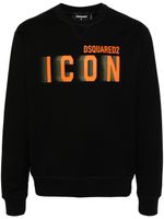 DSQUARED2 sweat Icon Blur Cool Fit en coton - Noir