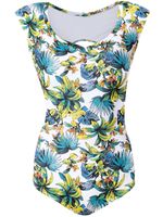 Amir Slama printed swimsuit - Blanc - thumbnail