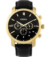 Horlogeband Fossil BQ2199 Leder Zwart 22mm - thumbnail