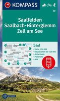 Wandelkaart 30 Saalfelden - Saalbach-Hinterglemm - Zell am See | Kompa - thumbnail