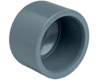 Aquaforte PVC Eindkap 63mm - Waterdichte Lijmverbinding voor Vijvers en Zwembaden - Duurzaam PVC