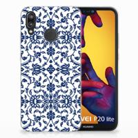 Huawei P20 Lite TPU Case Flower Blue