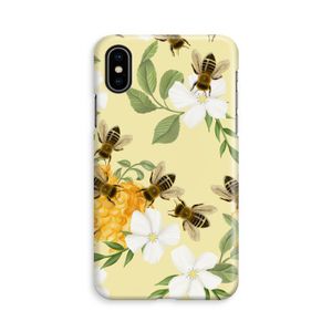 No flowers without bees: iPhone X Volledig Geprint Hoesje