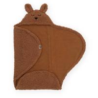 Jollein fleece wikkeldeken Bunny caramel