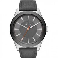 Horlogeband Armani Exchange AX2335 Leder Grijs 22mm - thumbnail