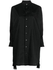 sacai robe courte à détails de zips - Noir