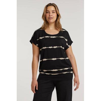 Yesta tuniek Jadey met all over print zwart/ecru