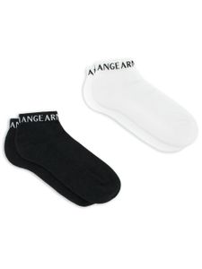 Armani Exchange chaussettes à logo intarsia - Noir