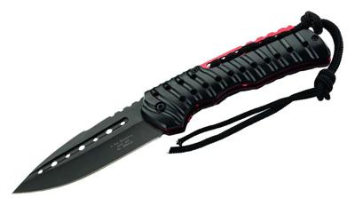 Herbertz zakmes 21,5 cm RVS zwart/rood 3-delig Herbertz zakmes 21,5 cm RVS zwart/rood 3-delig