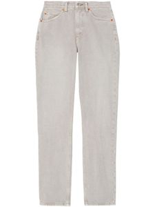 RE/DONE 70s Stove Pipe high-rise slim-cut jeans - Gris