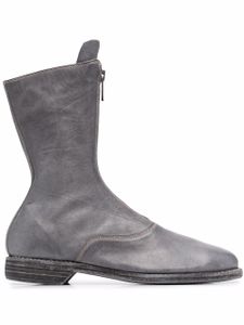 Guidi bottines à fermeture zippée devant - Gris