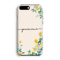 Gele bloemen: Volledig Geprint iPhone 7 Plus Hoesje - thumbnail