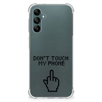 Samsung Galaxy A14 5G/4G Anti Shock Case Finger Don't Touch My Phone - thumbnail