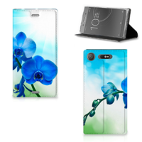 Sony Xperia XZ1 Smart Cover Orchidee Blauw - Cadeau voor je Moeder