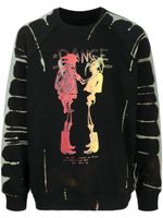 Stain Shade x Hiroshi Fujiwara sweat à imprimé graphique - Noir