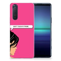 Sony Xperia 5II Silicone-hoesje Woman Don't Touch My Phone