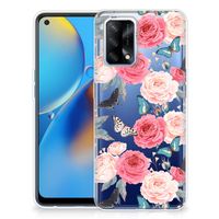 OPPO A74 4G TPU Case Butterfly Roses