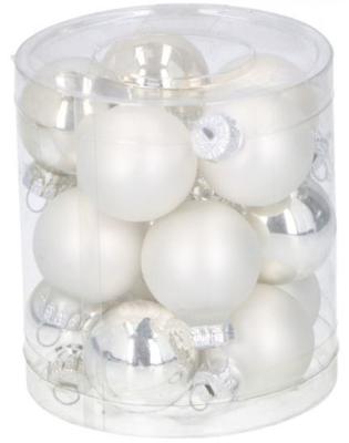 Christmas Gifts kerstballen 3 cm glas/PVC Christmas Gifts kerstballen 3 cm glas/PVC