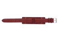 Horlogeband Universeel 61325.45.16 Onderliggend Leder Rood 16mm - thumbnail