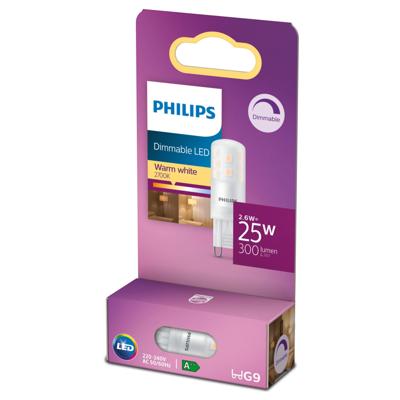 Philips LED Capsule G9 2,6W Dimbaar Philips LED Capsule G9 2,6W Dimbaar