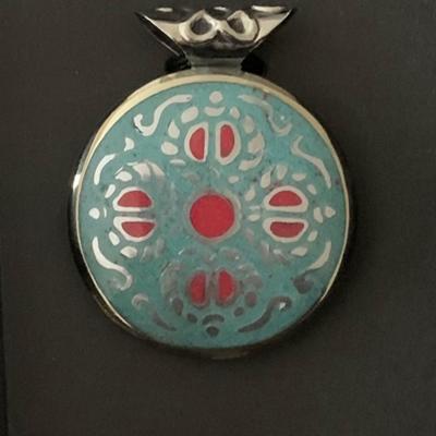 Tweezijdige Hanger Vishravajra/Ogen van Boeddha (Ø 3,2 cm) Tweezijdige Hanger Vishravajra/Ogen van Boeddha (Ø 3,2 cm)