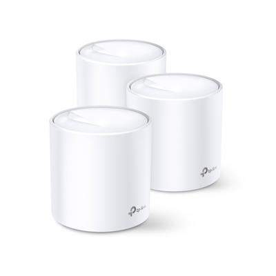 Deco X60 - Draadloze router - GigE, 802.11ax - 802.11a/b/g/n/ac/ax - Dual Band - set van 3 - wit