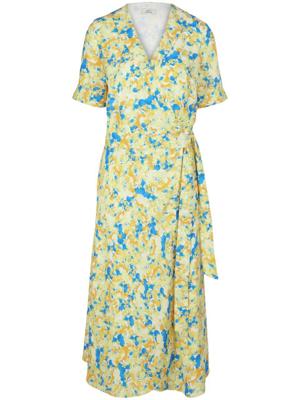 Wikkeljurk korte mouwen Van Saint Mignar geel Wikkeljurk korte mouwen Van Saint Mignar geel