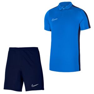 Nike Dri-FIT Academy 23 Polo Trainingsset Blauw Donkerblauw Wit