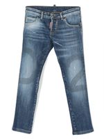 DSQUARED2 KIDS jean skinny Cool Guy à effet usé - Bleu