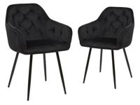 Set van 2 stoelen BRODY zwart