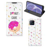 OPPO A73 5G Flip Style Cover Donut Roze - thumbnail