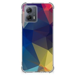 Motorola Moto G53 Shockproof Case Polygon Dark