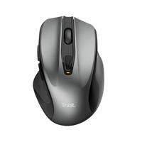 Trust Nito Wireless Mouse,Draadloze Muis, 6 Knoppen, 800-2200 DPI, Ergonomisch, USB Micro-ontvanger, PC/Mac/Macbook/Laptop/Chromebook/Computer - Zwart