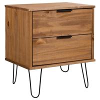 vidaXL Nachtkastje 45x39,5x57 cm massief grenenhout