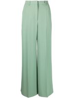 BOSS high-waisted straight-leg trousers - Vert